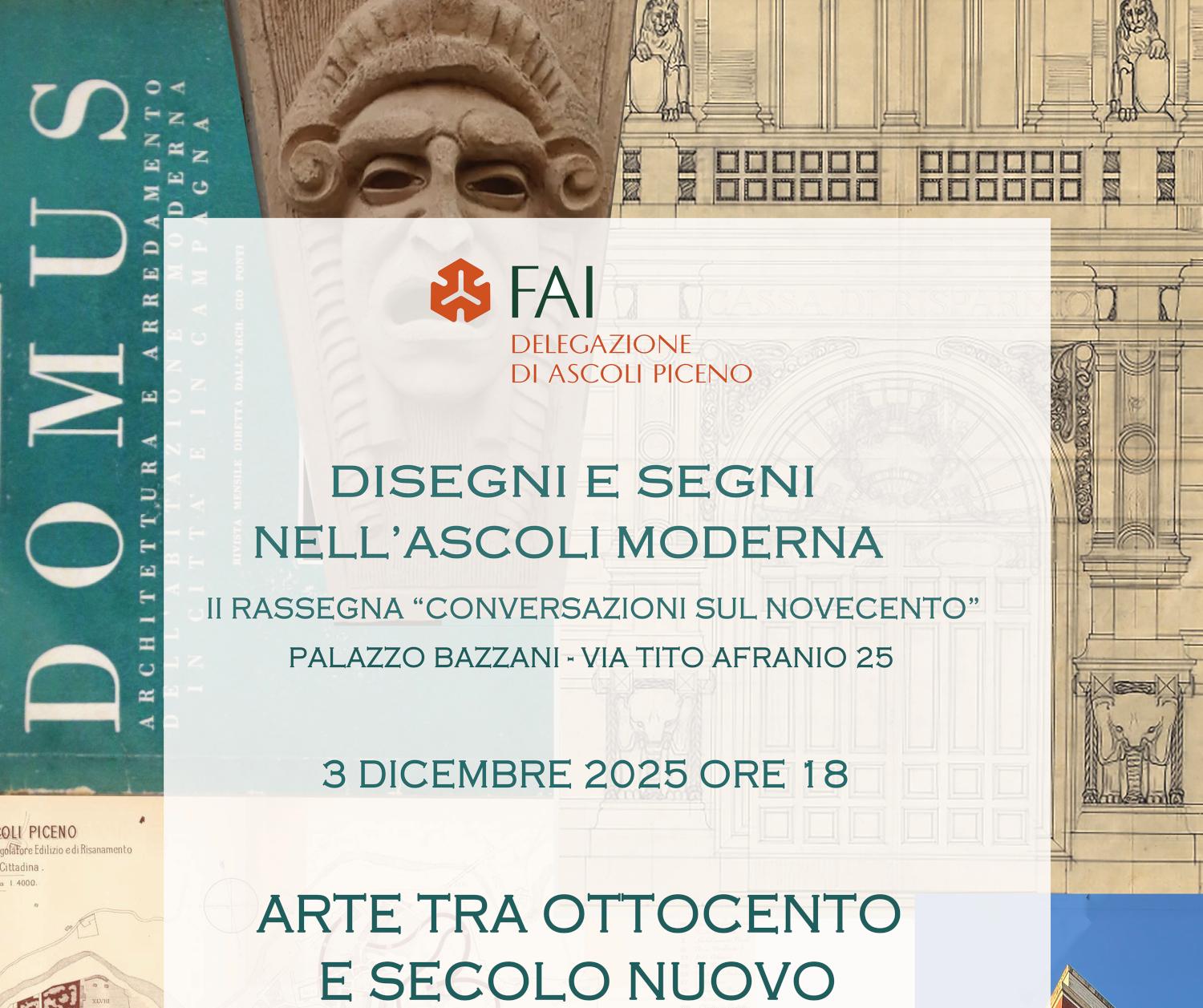 Al via la II edizione delle 'Conversazioni sul Novecento' del FAI di Ascoli