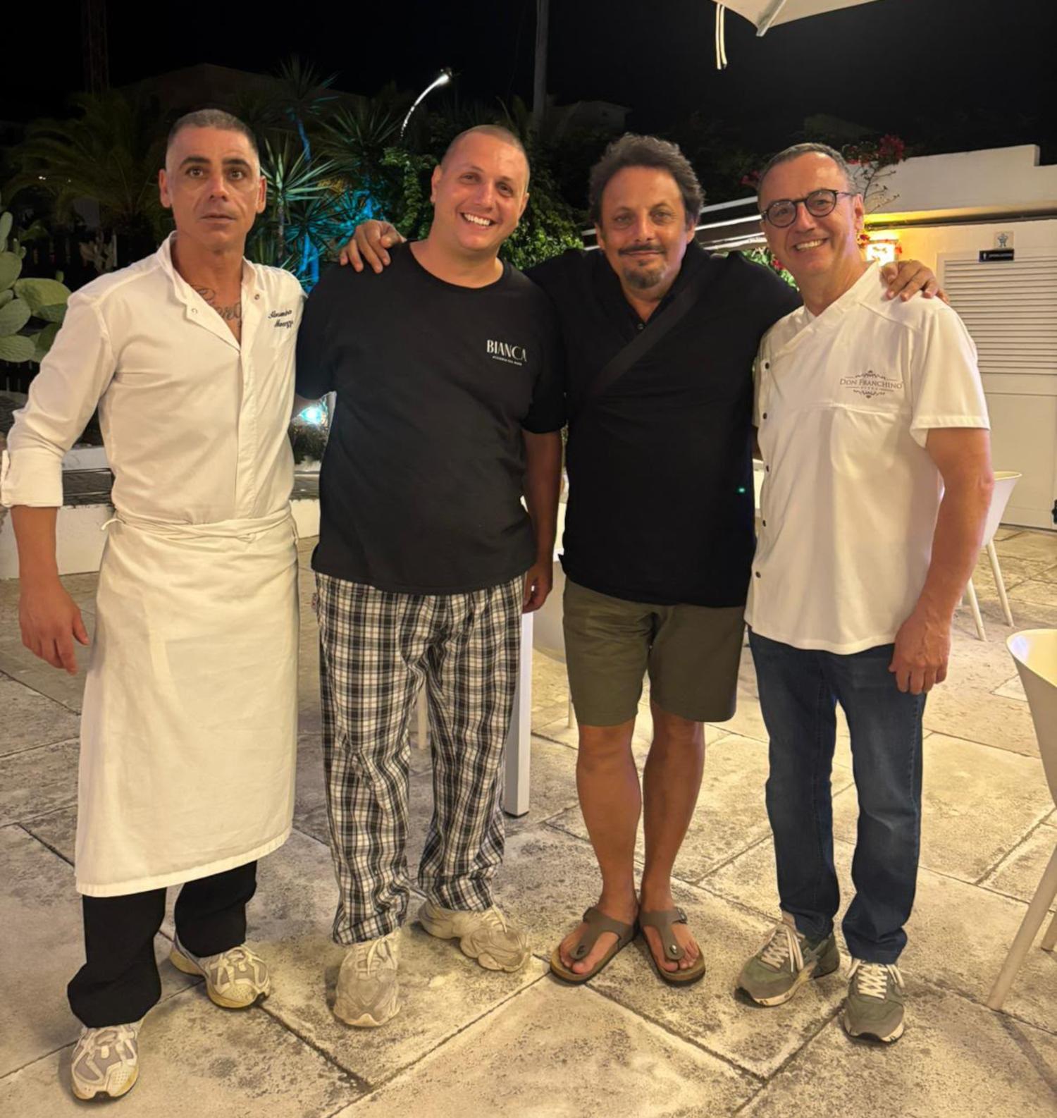 Enrico Brignano a San Benedetto, dopo lo spettacolo la tappa da Bianca Pizzeria sul Mare