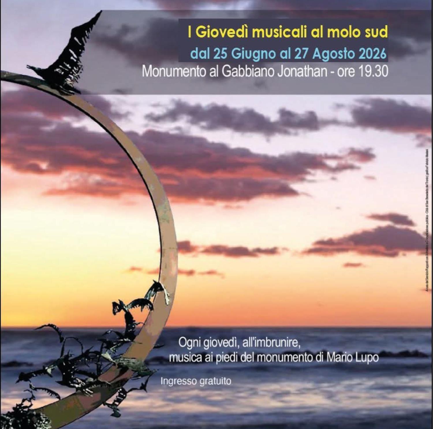 Al molo sud torna 'Note al tramonto', concerti al calar del sole