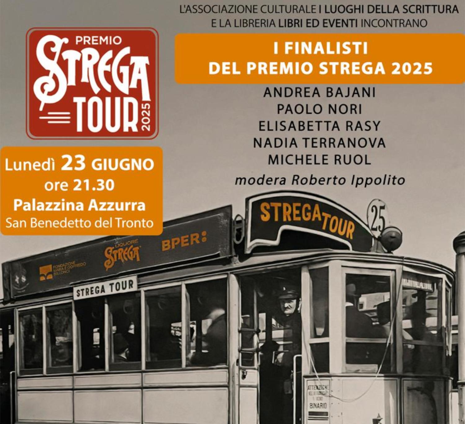 I finalisti del Premio Strega 2025 arrivano a San Benedetto del Tronto