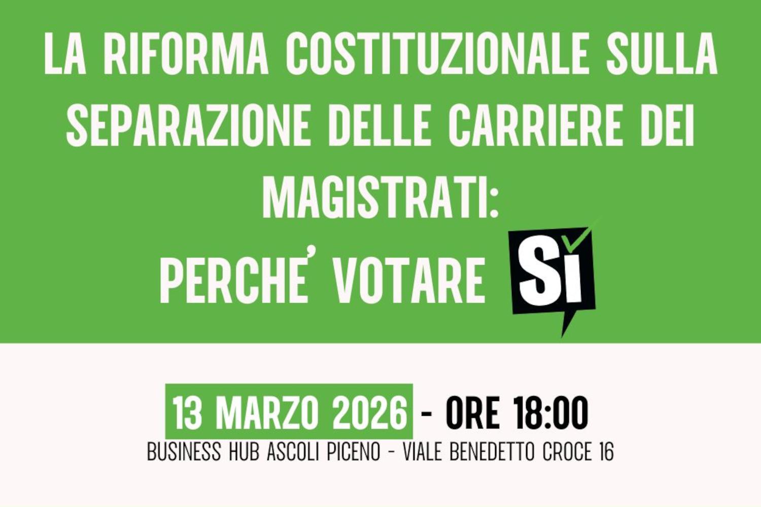 Giustizia, ad Ascoli incontro sulla separazione delle carriere dei magistrati