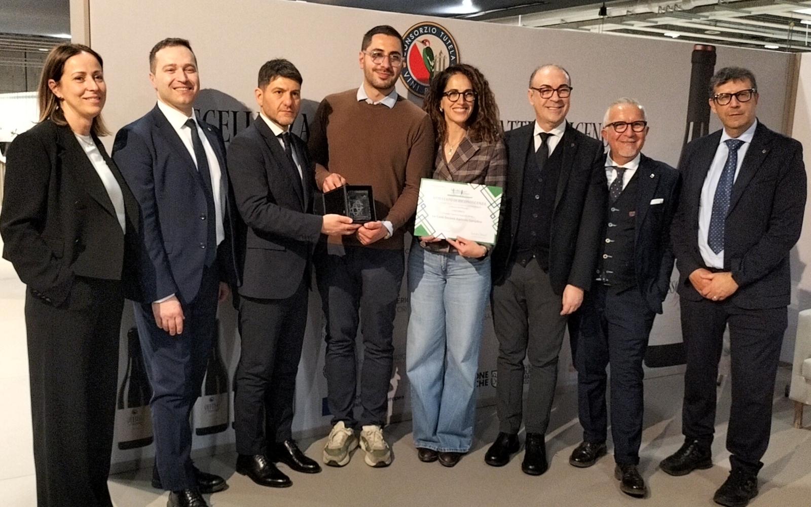  Vinitaly 2026 – Banca del Piceno premia 'Le Canà' 