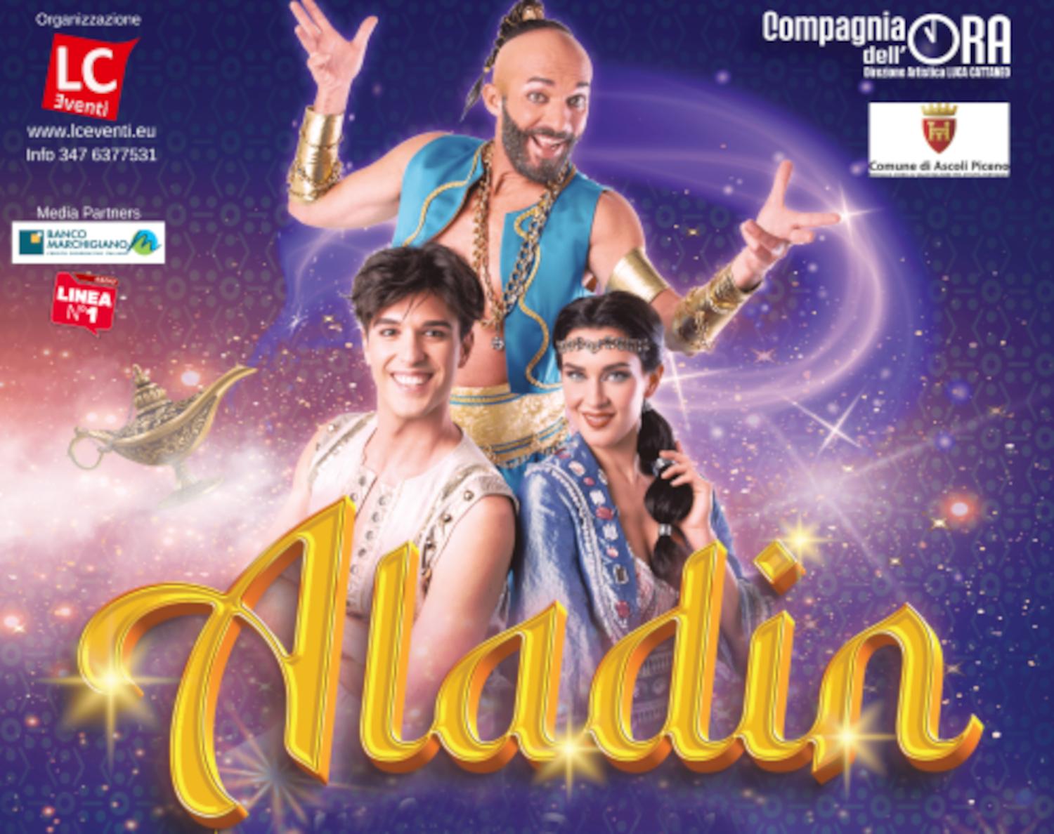 Cresce l'attesa per 'Aladin - Il musical', doppio spettacolo il 28 dicembre al Teatro Ventidio Basso