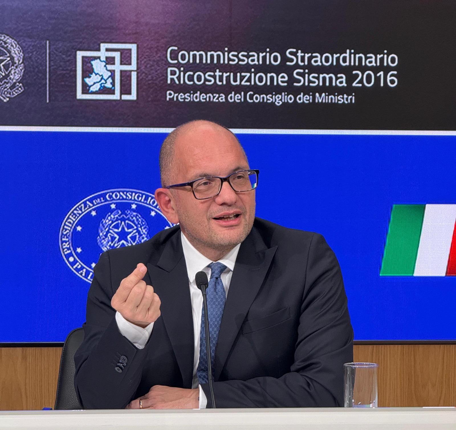 Sisma 2016: Castelli, ringrazio governo per la fiducia, 2025 sarà anno dei cantieri