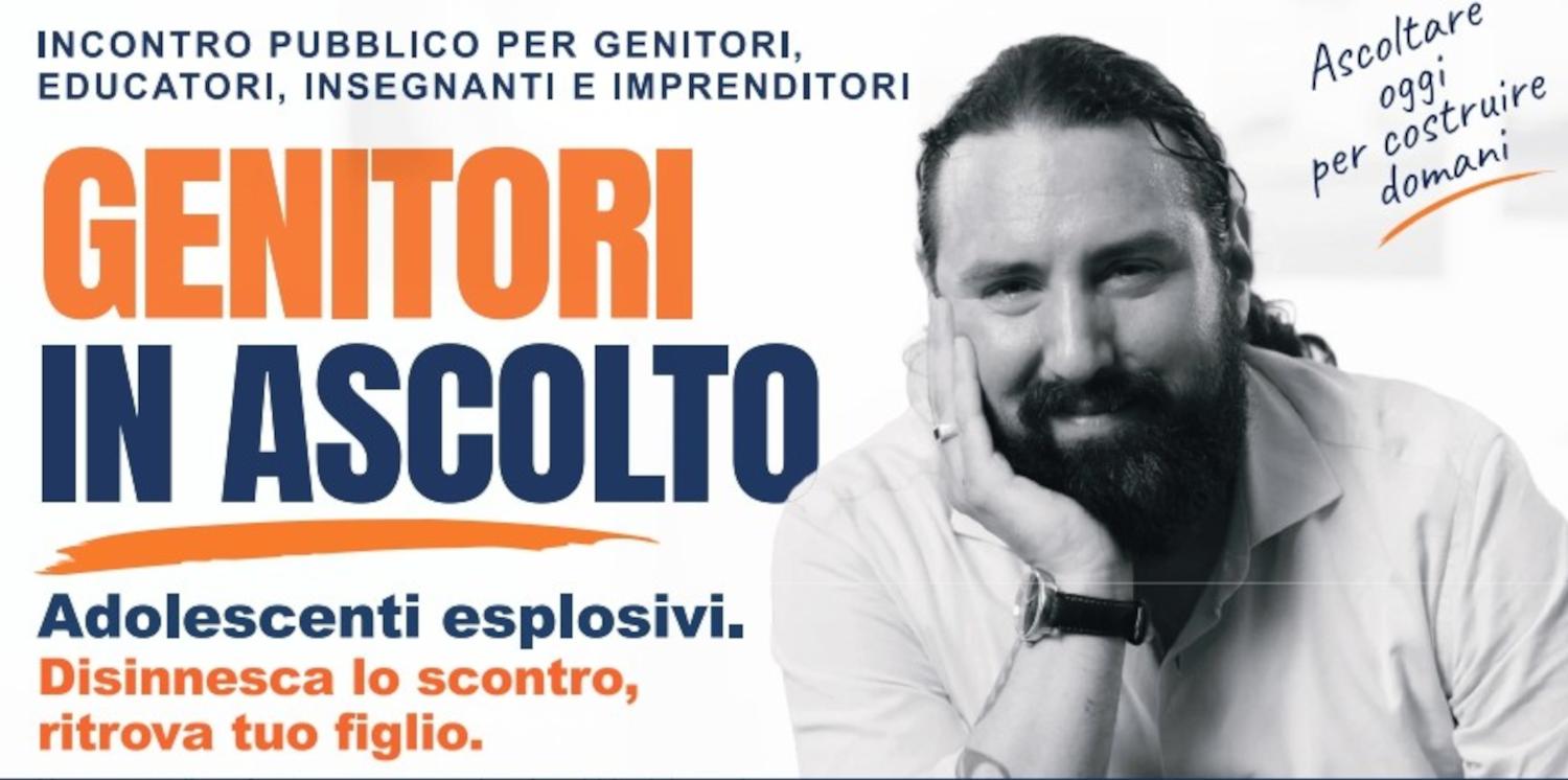 “Genitori in ascolto”, lo psicopedagogista Stefano Rossi al Teatro delle Energie di Grottammare con CNA Ascoli Piceno e l’Istituto Fazzini Mercantini