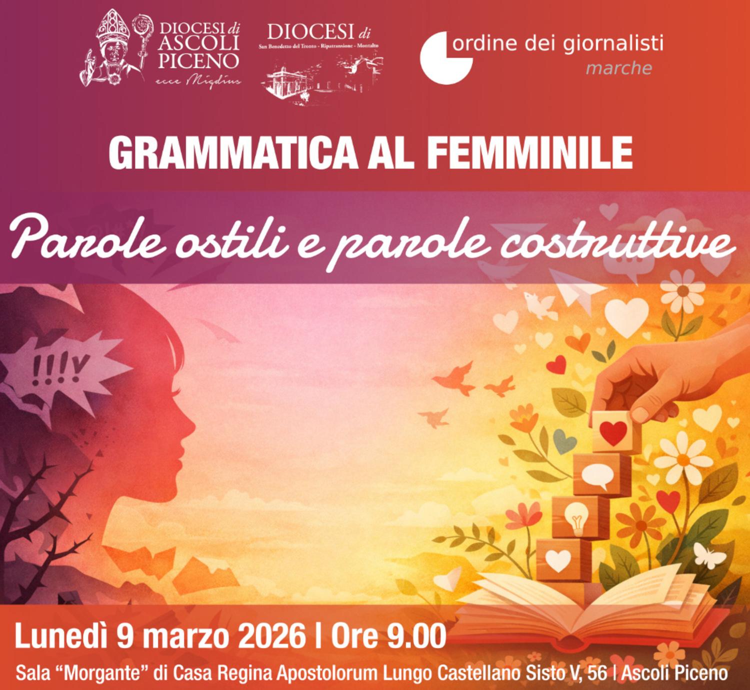 Diocesi del Piceno: Un convegno sugli stereotipi di genere nella comunicazione e sulla narrazione giornalistica dei femminicidi