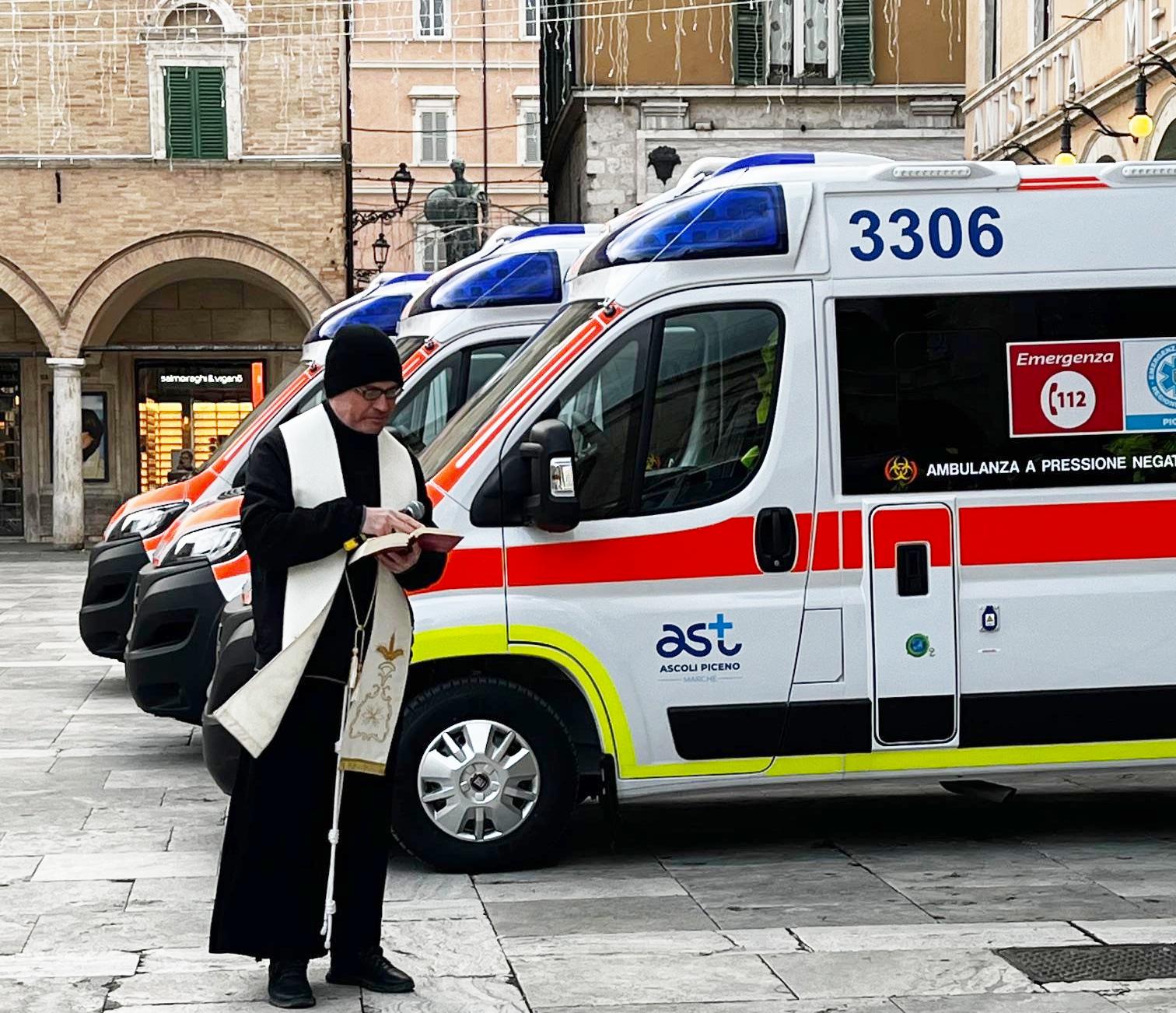 Sono 6 le nuove ambulanze per la centrale operativa 118 dell’Ast di Ascoli Piceno