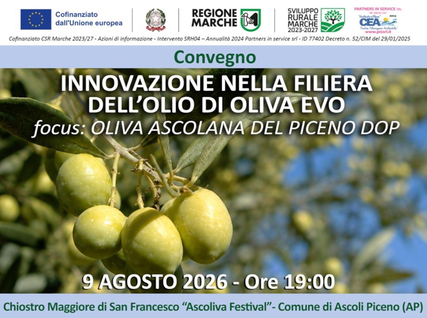 Doppio appuntamento   domenica 9 agosto 2026 e mercoledì 12 agosto 2026 alle ore 19.00 convegni CSR Marche 2023-2027