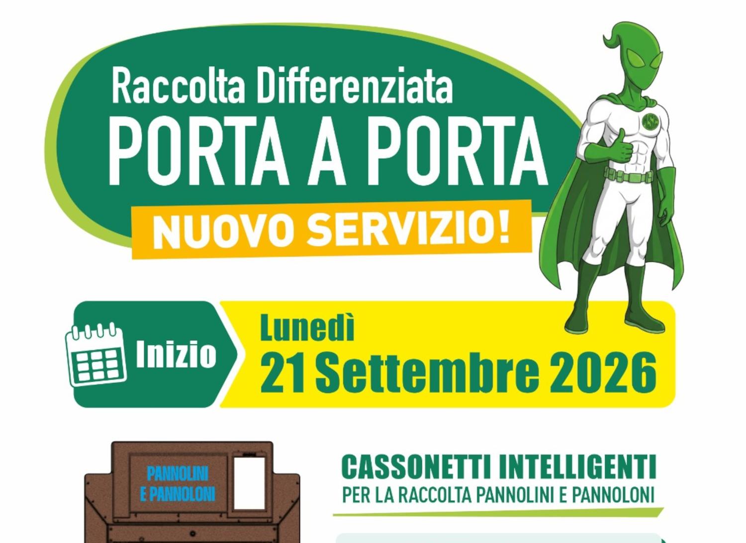 Al via tutti i nuovi cassonetti intelligenti per pannolini e pannoloni