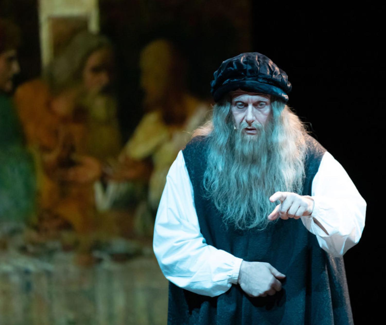 Lo spettacolo 'Essere Leonardo da Vinci - Un'intervista impossibile' 