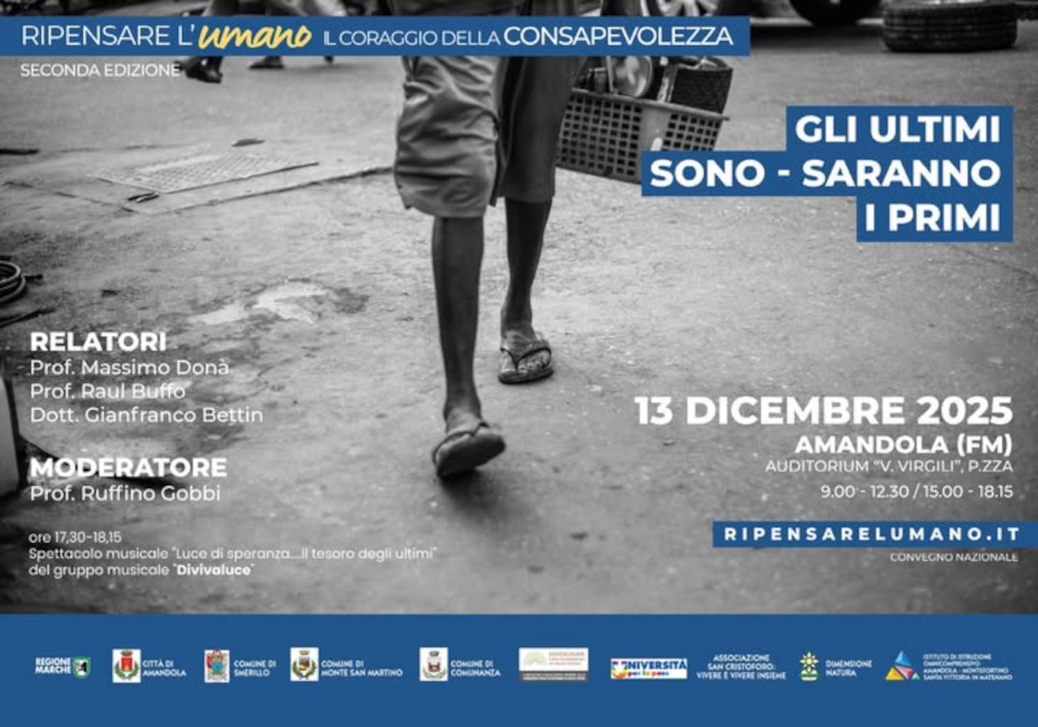  Ad Amandola l’ultimo incontro con 'Ripensare l’umano'