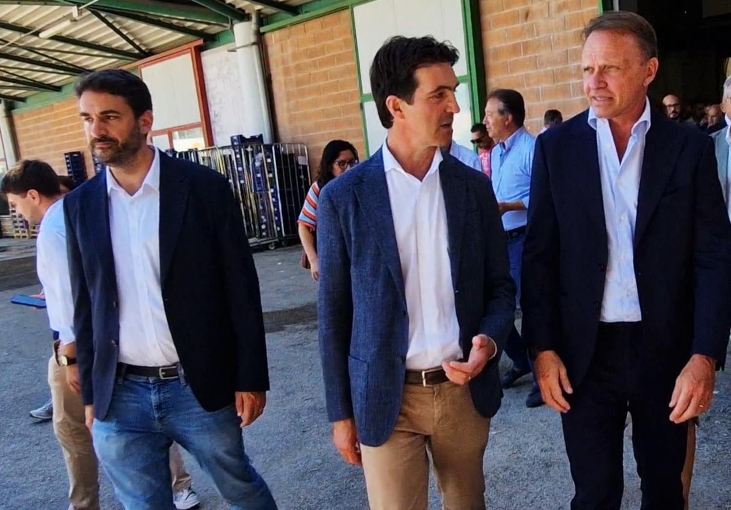 Il ministro Lollobrigida inaugura i lavori del Pnrr presso il Centro Agroalimentare
