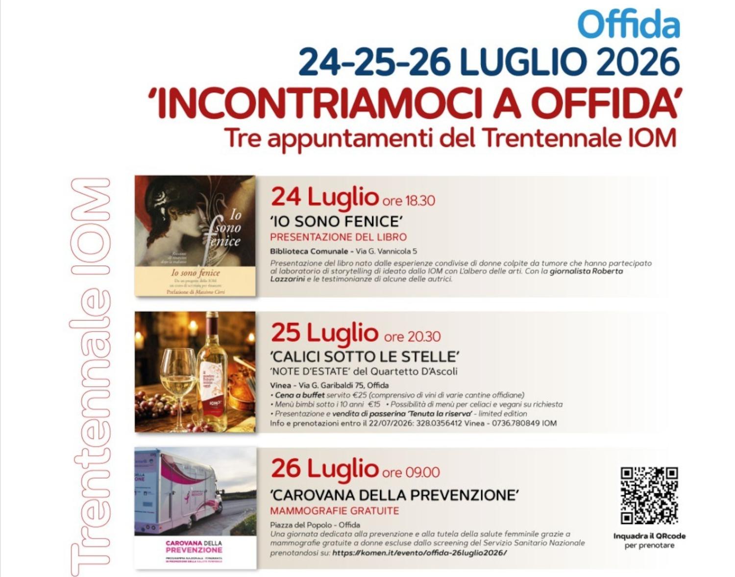 Lo Iom compie 30 anni. Tre giorni di eventi a Offida