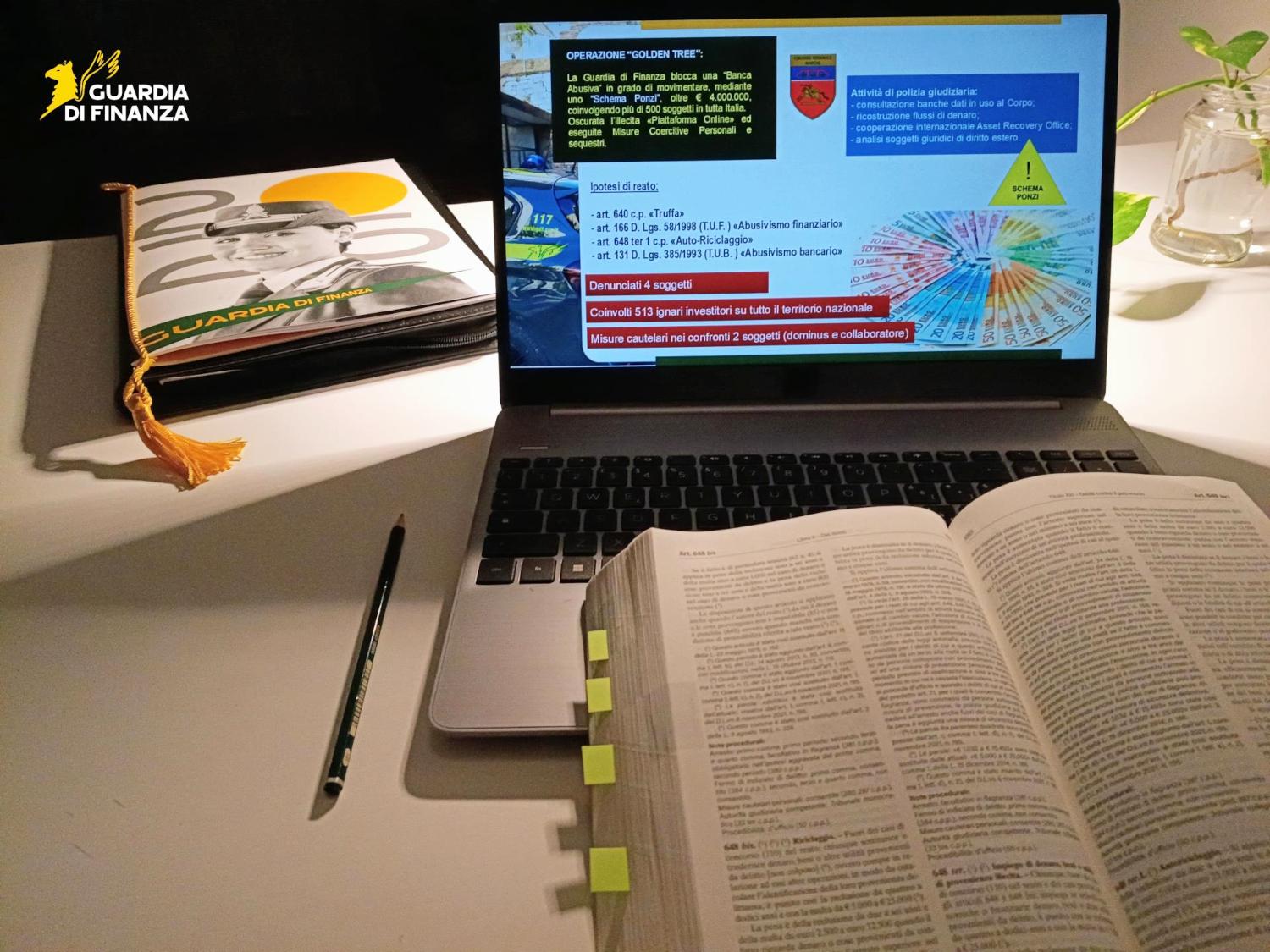 Operazione 'Golden Tree' delle Fiamme gialle: Scoperta banca abusiva, oltre 4 milioni di euro movimentati e più di 500 vittime in tutta Italia