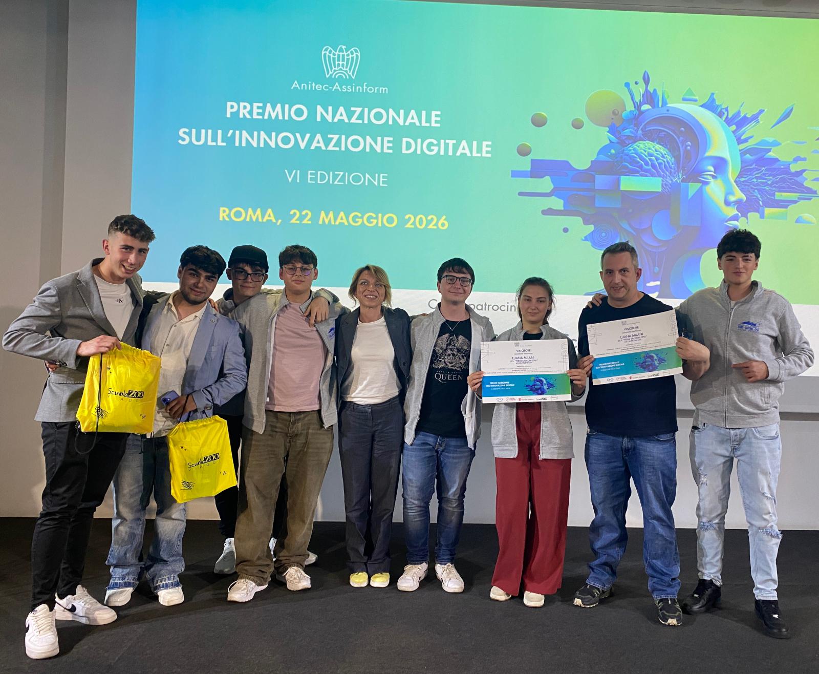 I docenti dell’IIS 'Fermi Sacconi CPIA' premiati a Roma tra i migliori innovatori d’Italia