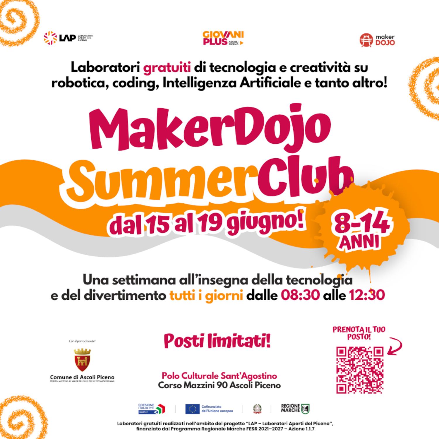 Il futuro digitale parte dai più giovani: con Laboratori Aperti del Piceno arriva ad Ascoli il 'MakerDojo Summer Club'