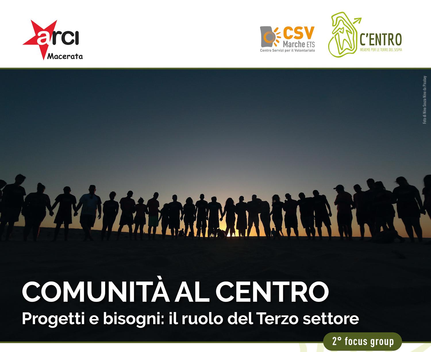 Comunità e Terzo settore, nuovo focus group del progetto 'C’entro. Insieme per le terre del sisma'