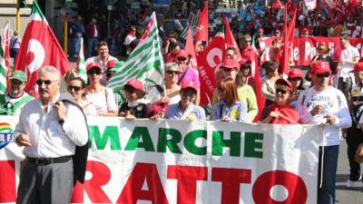 Cgil Per il Lavoro a Roma, già 3800 adesioni e  75 pullman dalle Marche