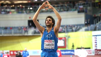 Il marchigiano Gianmarco Tamberi è campione del mondo di salto in alto indoor