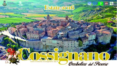 Cossignano, ombelico del Piceno, il programma degli eventi estivi 2016