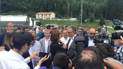 Ceriscioli: 'Continueremo a lavorare perché questa terra torni a vivere'