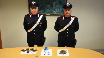 Spaccio di droga, arrestato ascolano incensurato con 400 grammi di Hashish