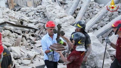 Inaugurazione della cappellina a Pescara del Tronto