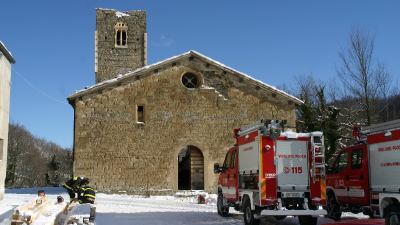 Terremoto, messa in sicurezza la chiesta di S. Lorenzo a Vallegrascia