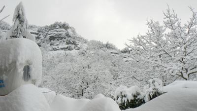 Un metro di neve ad Acquasanta Terme, frazioni isolate e black out