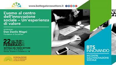 Bottega del Terzo Settore, 'L’uomo al centro dell’innovazione sociale:  un’esperienza di valore'