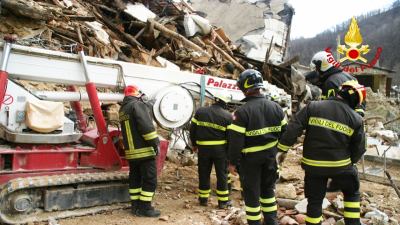 Recuperata la piattaforma dei Vigili del fuoco a Capodacqua