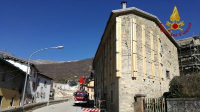 Opere provvisionali a Borgo di Arquata del Tronto