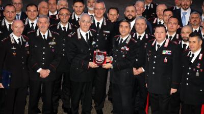 Tullio Del Sette, comandante generale dell'Arma dei carabinieri, in visita al comando di Ascoli Piceno