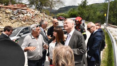 Delegazione europea in visita nelle zone terremotate delle Marche