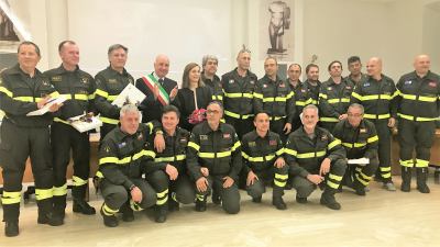 I Vigili del fuoco premiati a Falerone