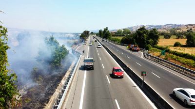 Divampa incendio in zona Maltignano, sul posto ci sono i vigili del fuoco