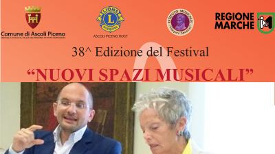 Inizia il 10 ottobre la 38^ edizione del Festival 'Nuovi Spazi Musicali'