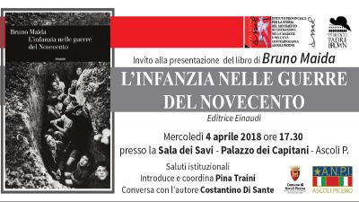 'L'infanzia nelle guerre del Novecento', il libro di Bruno Maida verrà presentato a Palazzo dei Capitani