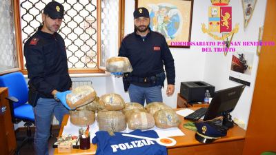 Sequestrati 25 kilogrammi di Marijuana