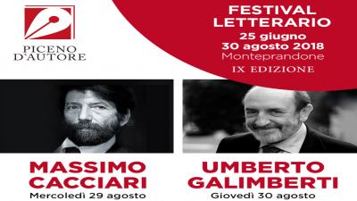 Piceno d'Autore, chiudono l'edizione 2018 Massimo Cacciari e Umberto Galimberti