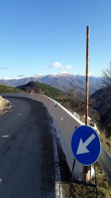 Riapre la strada per il valico di Forca Canapine