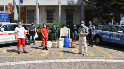 Gasolio rubato recuperato dalla Polizia di Stato e donato alla Croce Rossa