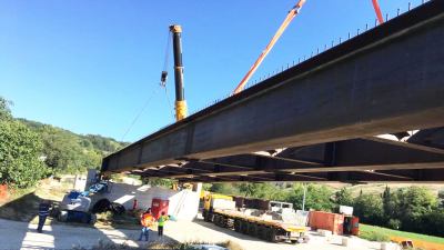 Mezzina, ultimato il varo del viadotto in acciaio