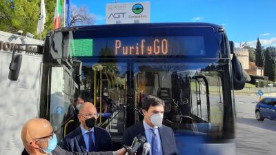 Purifygo, 'purifica e vai': ad Ancona e Jesi quattro pullman 'mangia smog' di Conerobus viaggeranno e filtreranno l'aria. Progetto pilota finanziato dalla Regione Marche