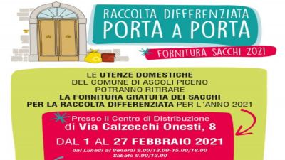 Ecoinnova proroga la distribuzione dei kit per la raccolta differenziata anche per questa settimana, fino a sabato 6 marzo compreso