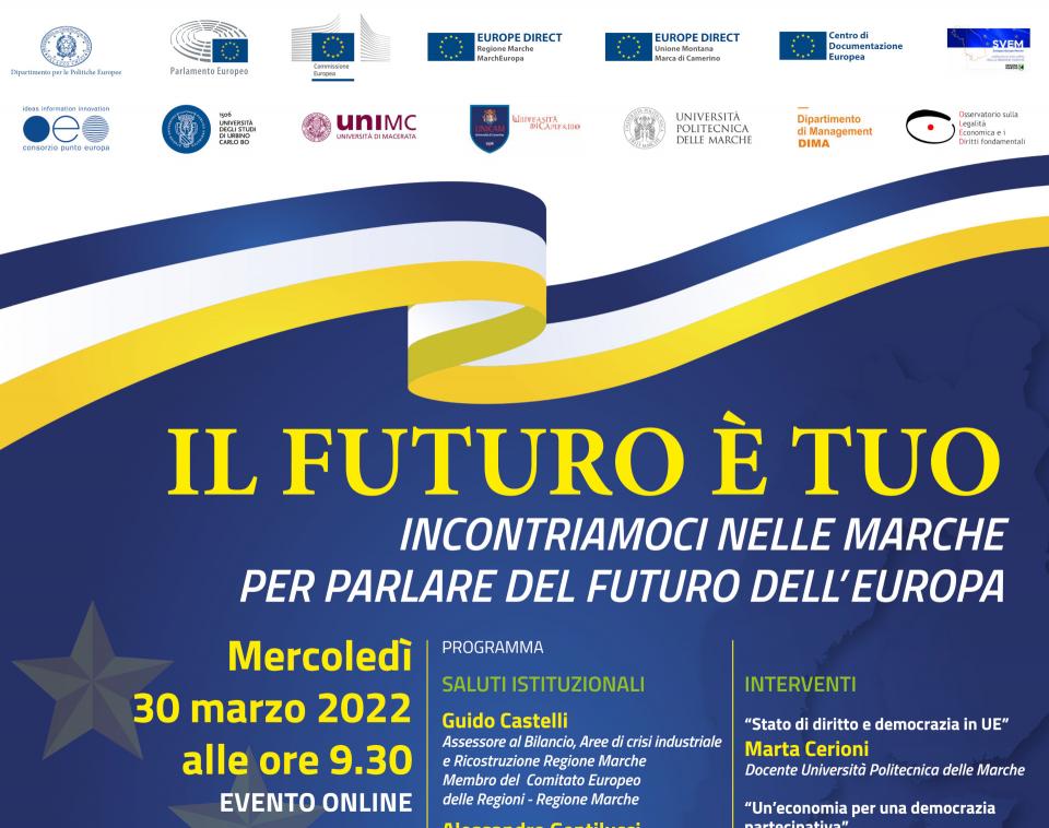 Nelle Marche per parlare del futuro dell'Europa